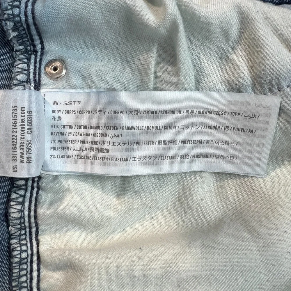 Hollister Athletic Skinny Jeans Mens 34x29 Distressed Stretch Denim Medium Wash‎